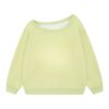 Vibrant Dopamine-Hued Asymmetrical Collar Sweatshirt