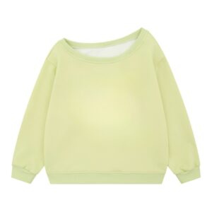 Vibrant Dopamine-Hued Asymmetrical Collar Sweatshirt