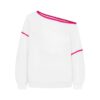 Rose Red Sweatshirt with Lace Detailing